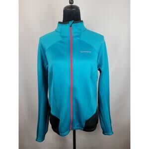 Shimano Women's Cycling Jacket Blue Black Pink Size Large